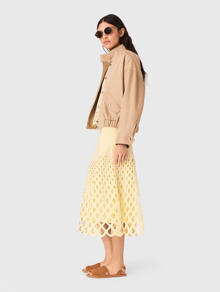 Gonna crochet con fodera rimovibile