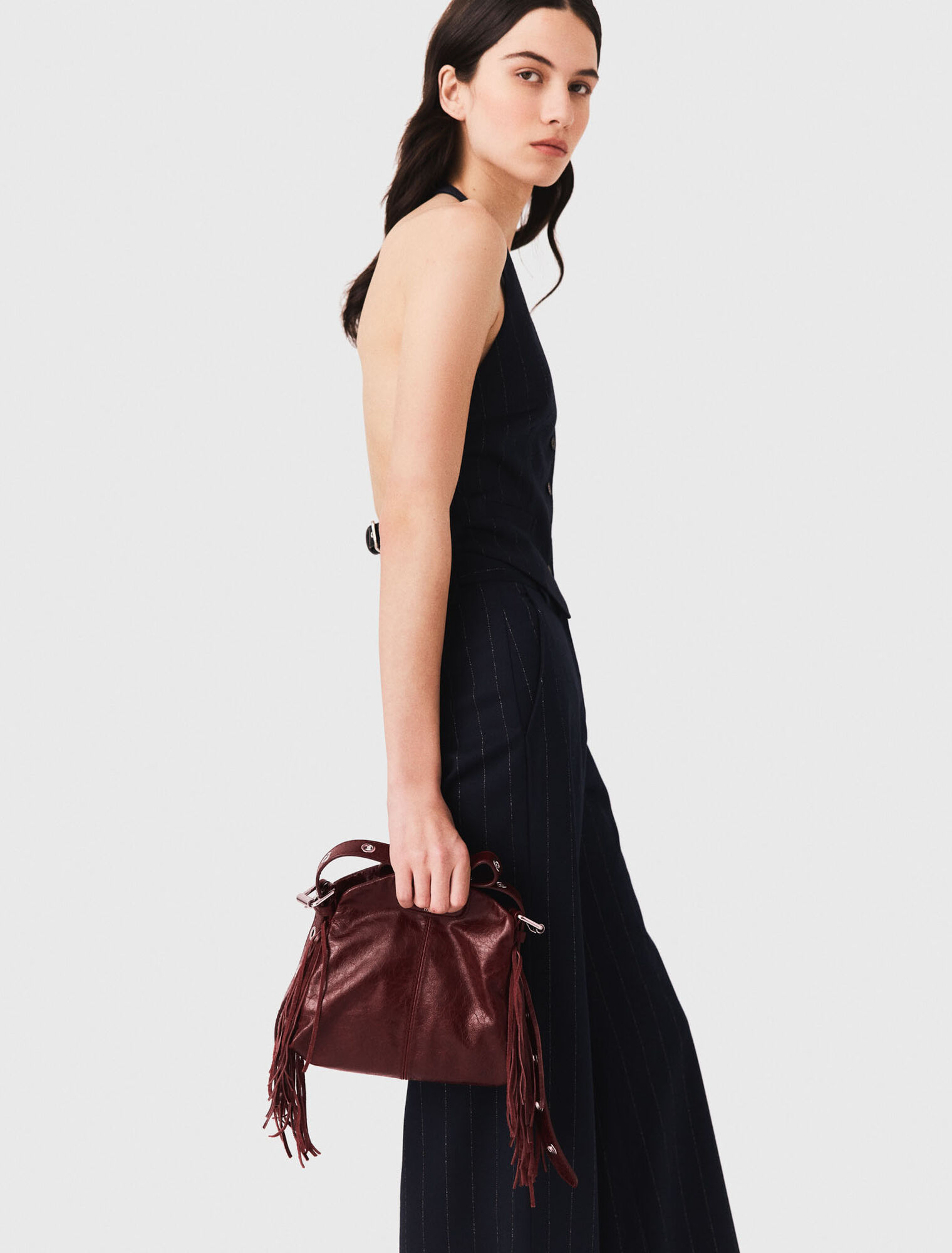Borsa Miss M mini in pelle craquel&eacute;