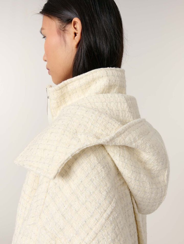 Piumino in tweed