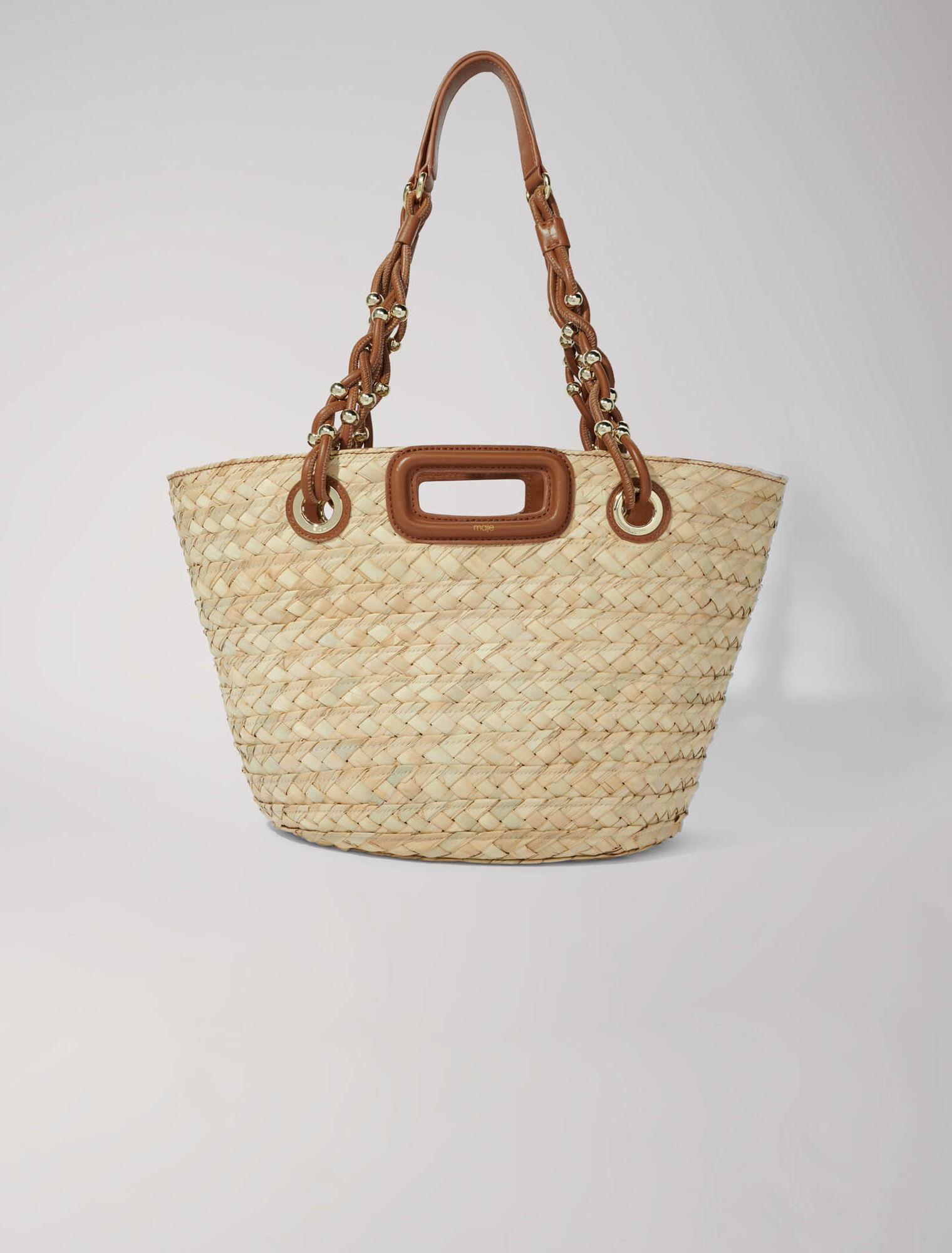 Borsa a cestino in rafia