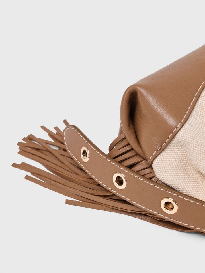 Borsa Miss M mini in tela e pelle