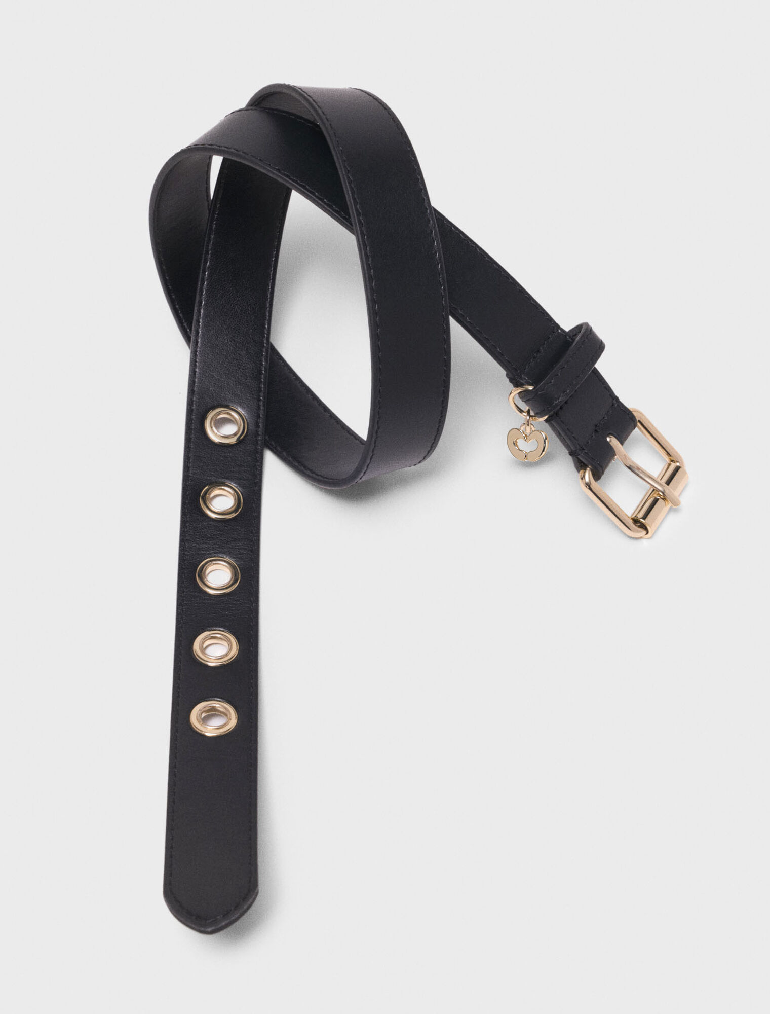 Cintura in pelle con fibbia Miss M