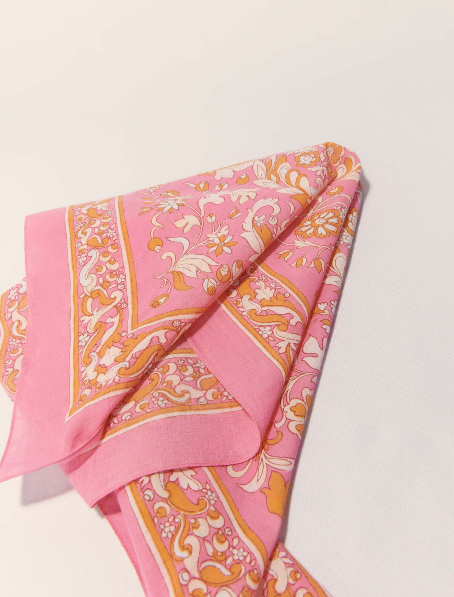 Foulard 65 x 65 stampa a fiori