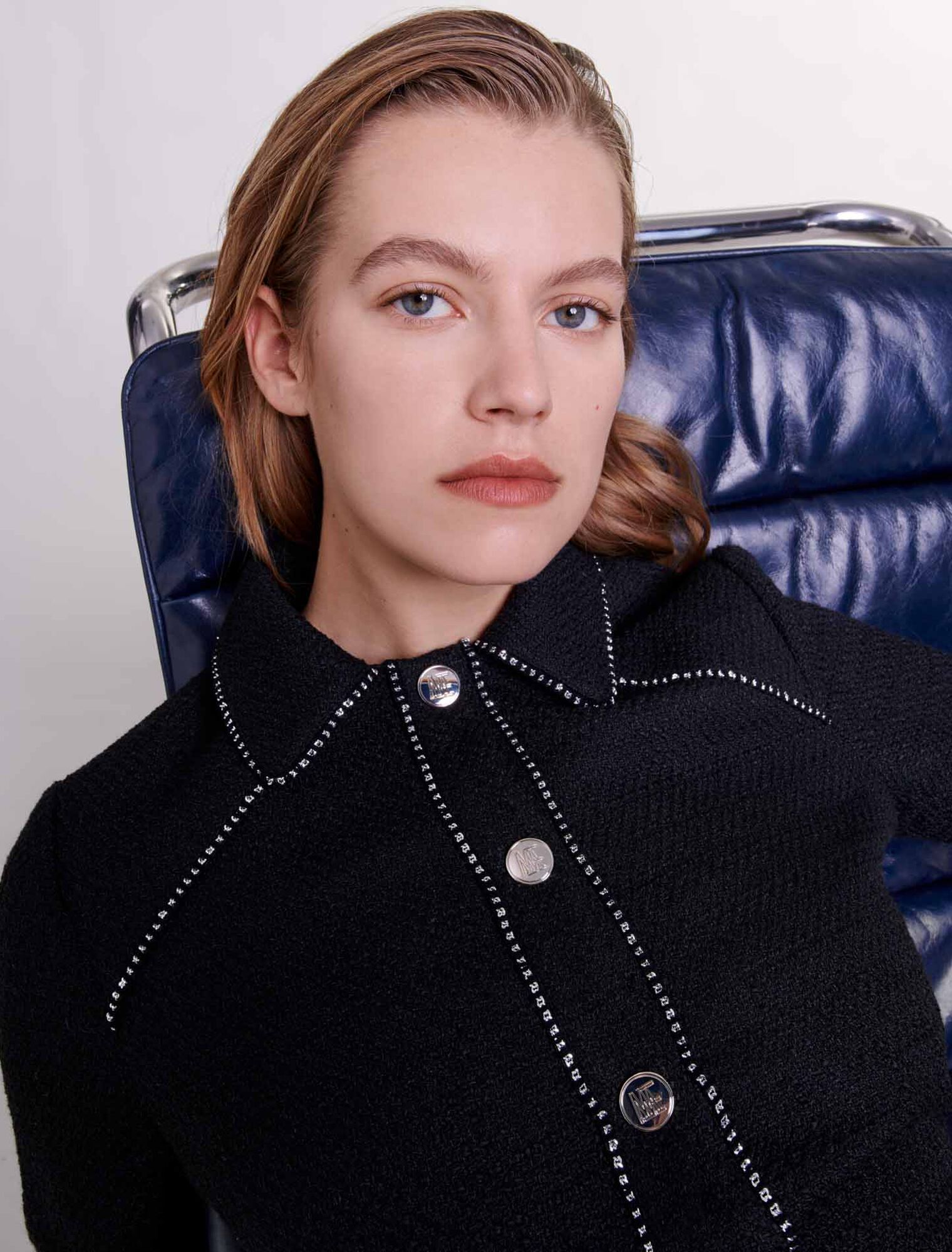 Abito corto in tweed