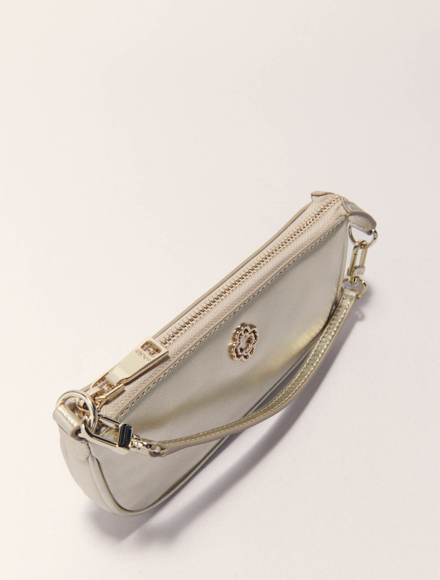 Sarah pochette pelle metallizzata