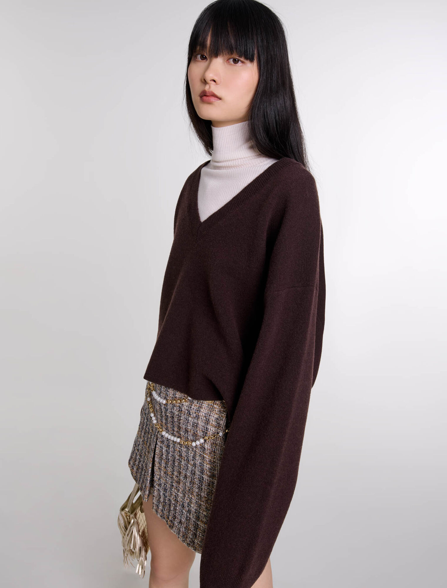 Pullover scollo a V