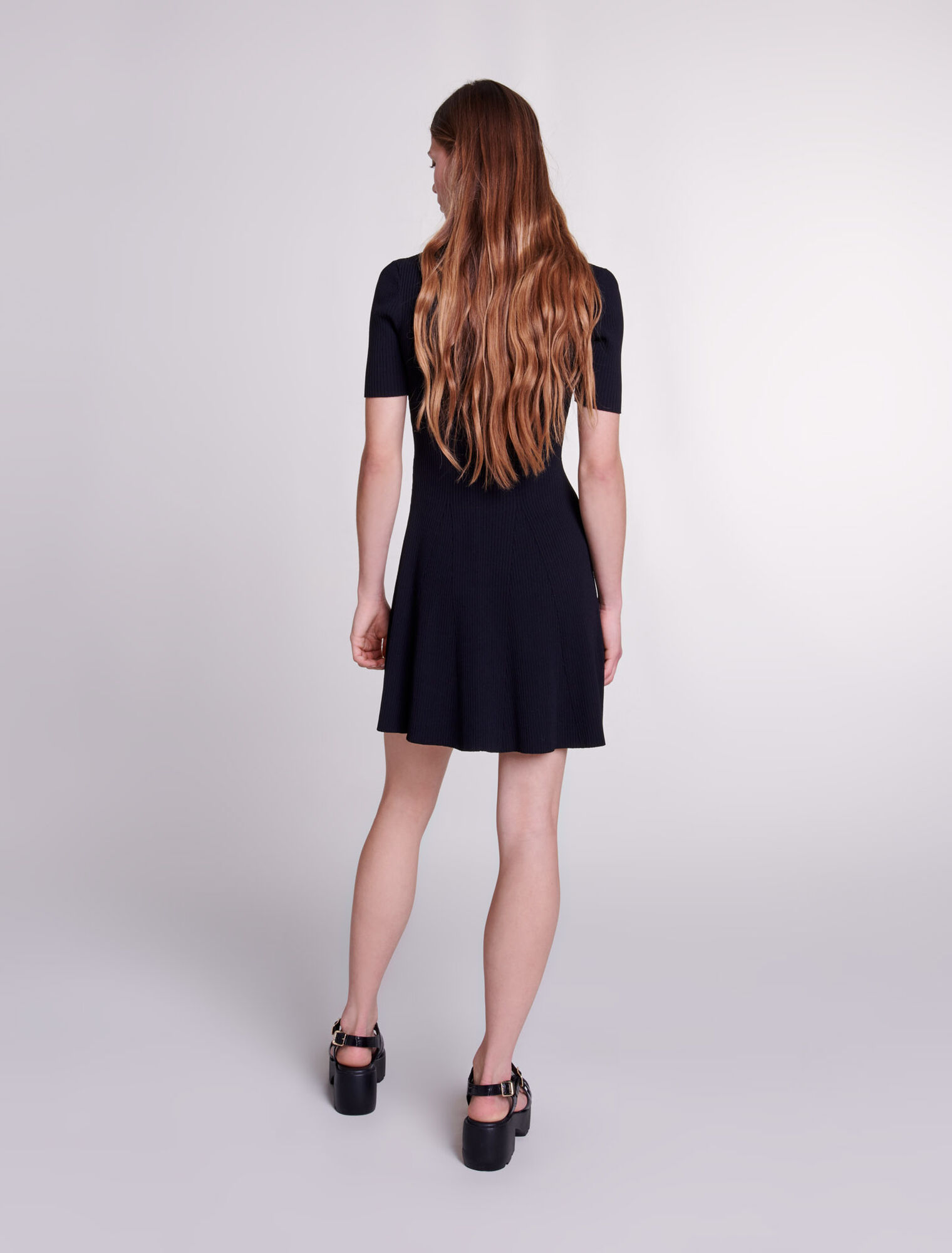 Abito corto in maglia