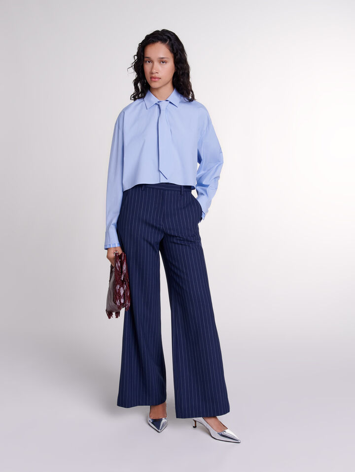 Camicia con cravatta rimovibile