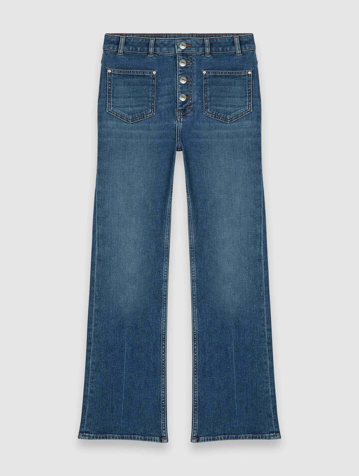 Jeans in denim con tasche