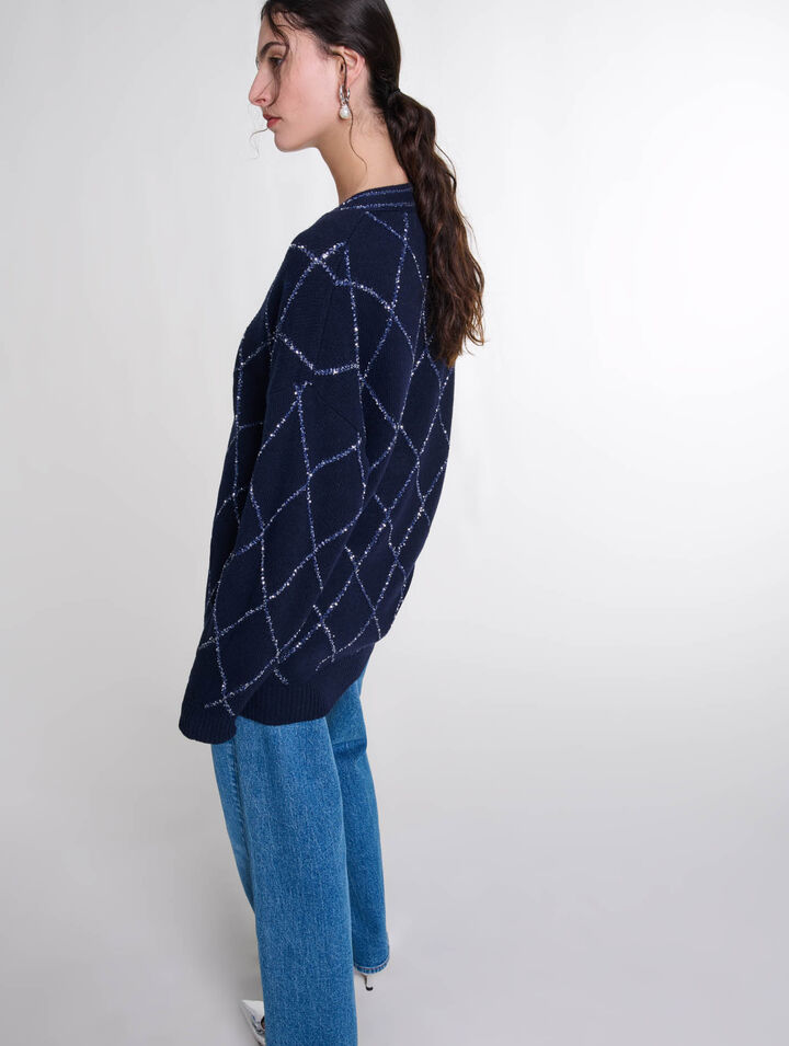 Cardigan lungo in lana