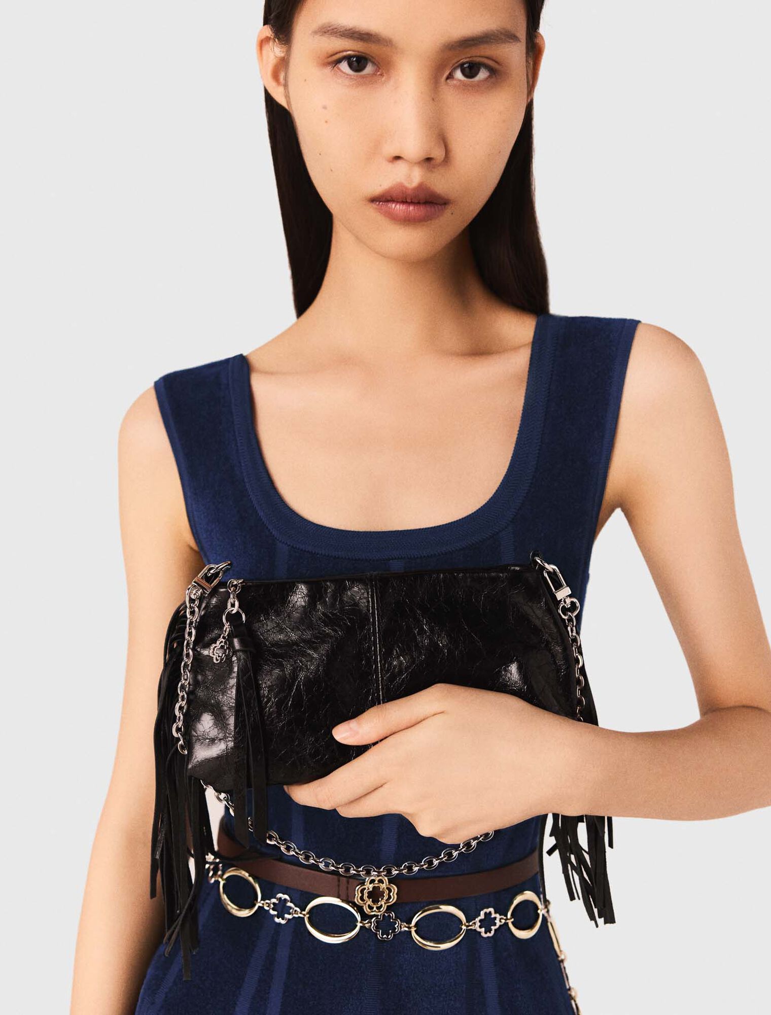 Pochette Miss M pouch pelle vernice