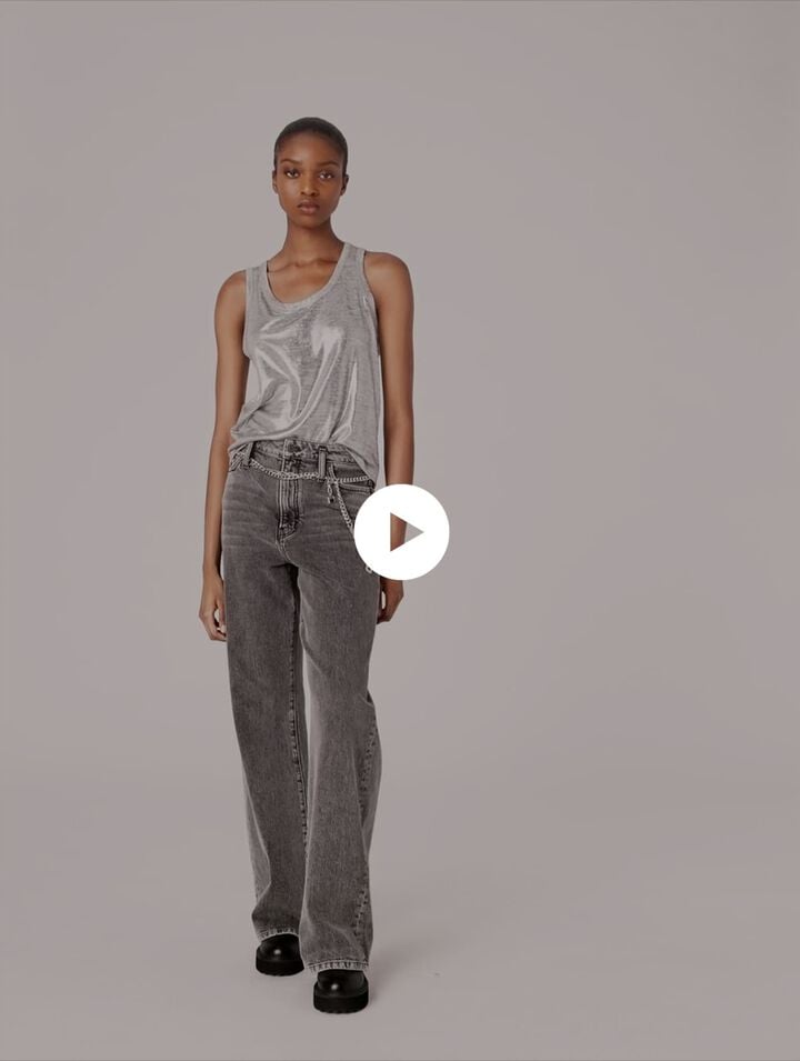 Canottiera metallizzata