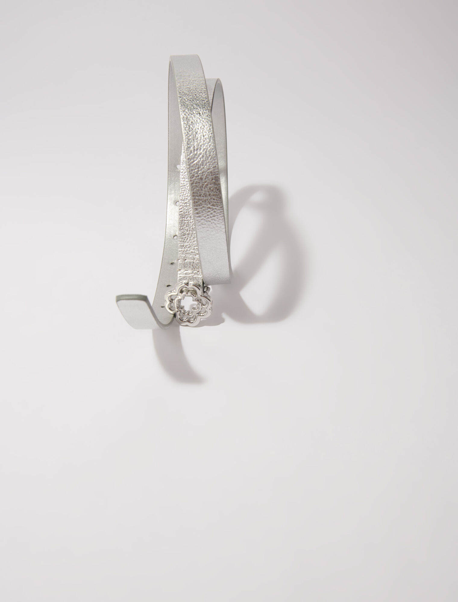 Cintura sottile con fibbia Clover