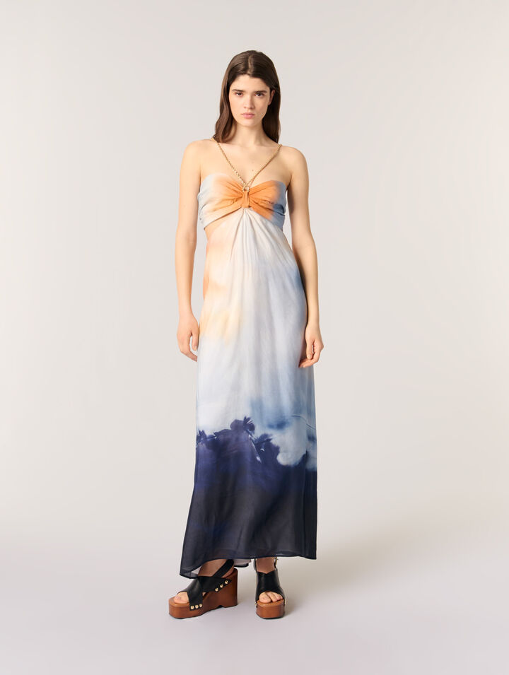 Abito lungo tie & dye