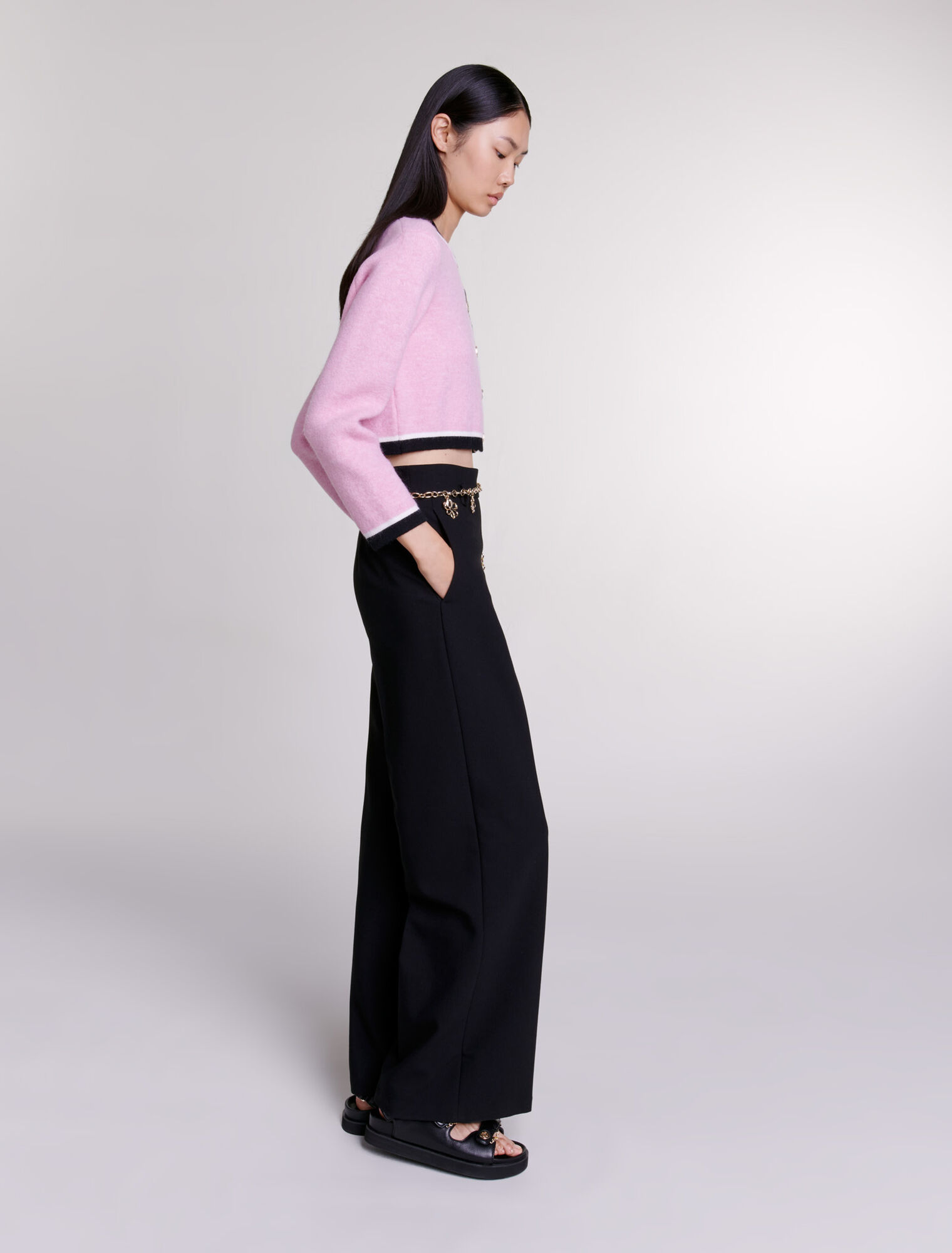 Cardigan corto in maglia