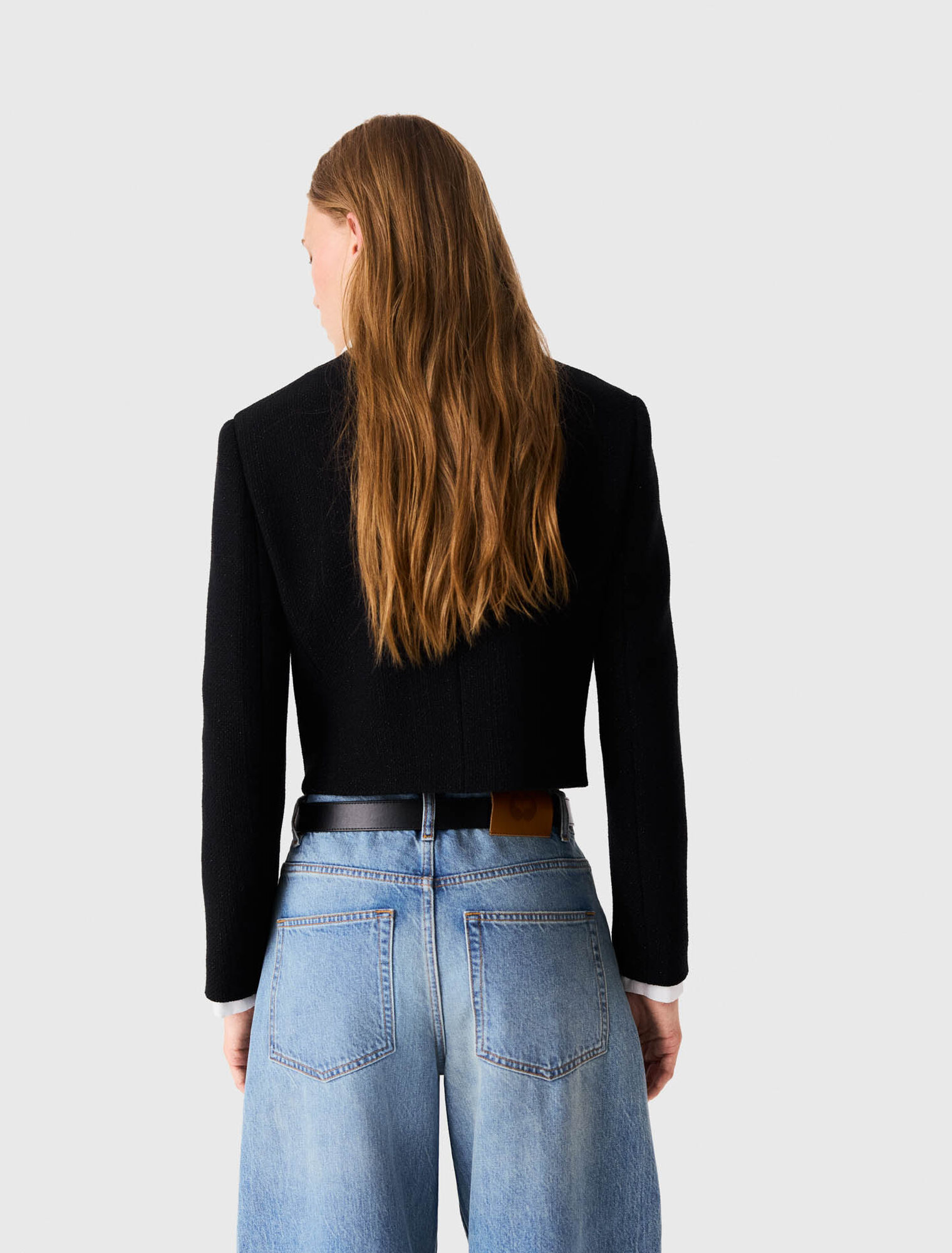 Giacca corta in tweed