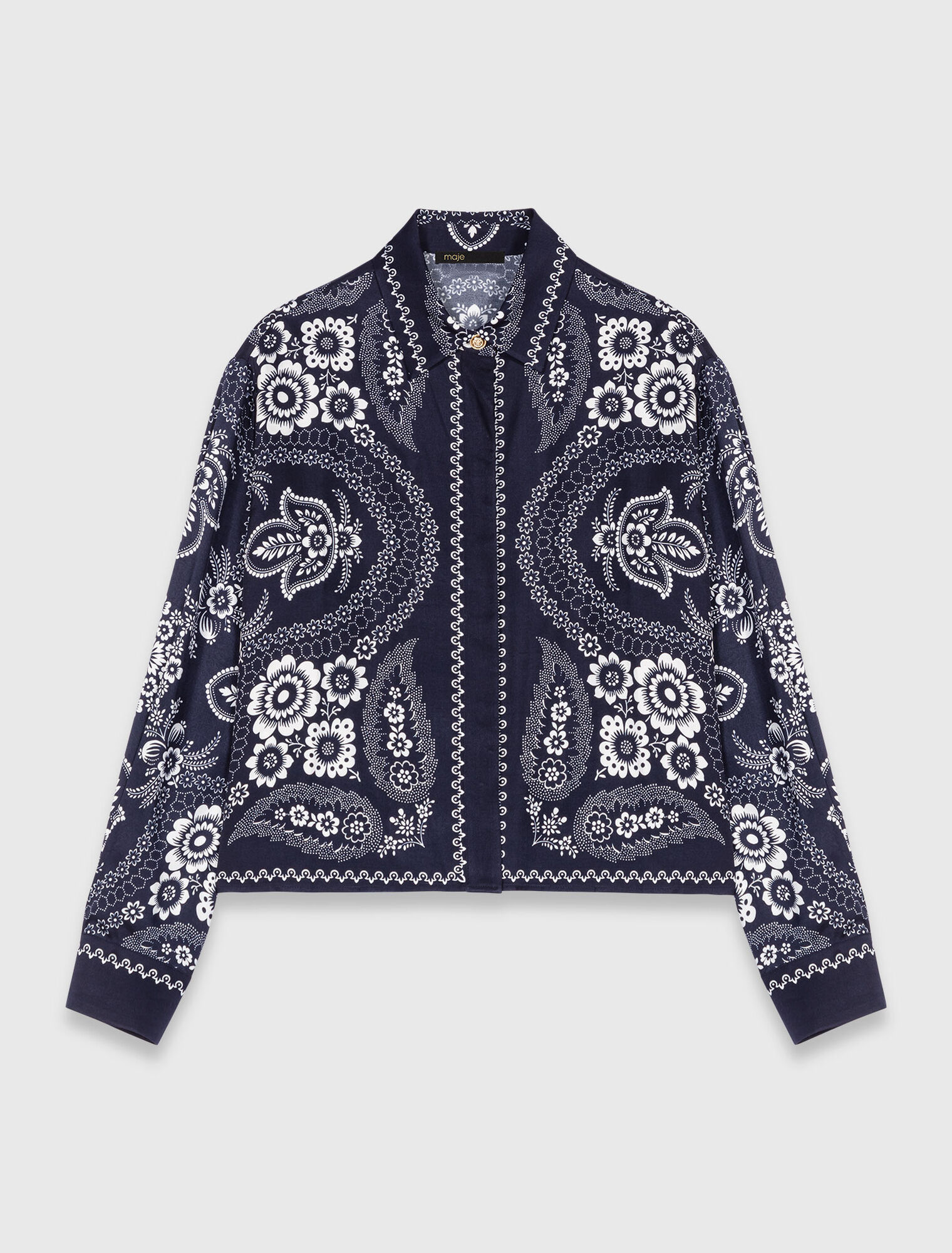 Camicia fluida con stampa