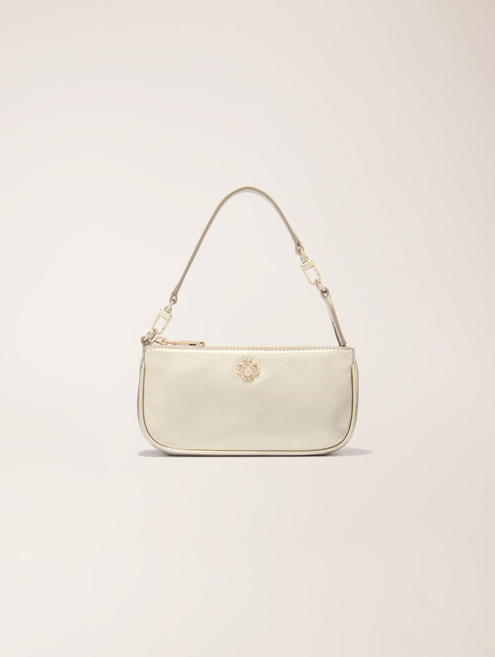 Sarah pochette pelle metallizzata