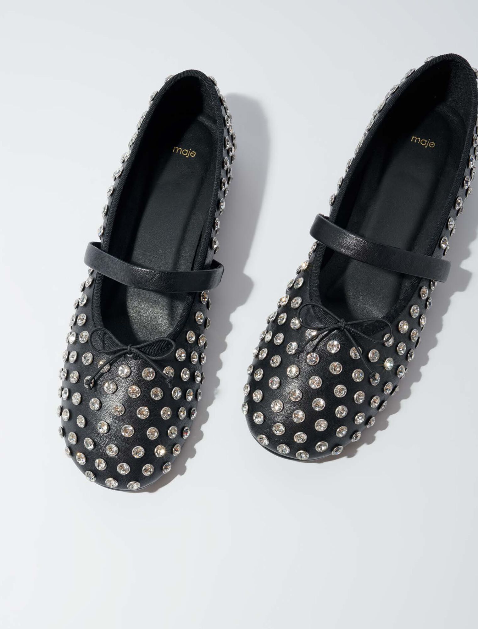 Ballerine ornate di strass