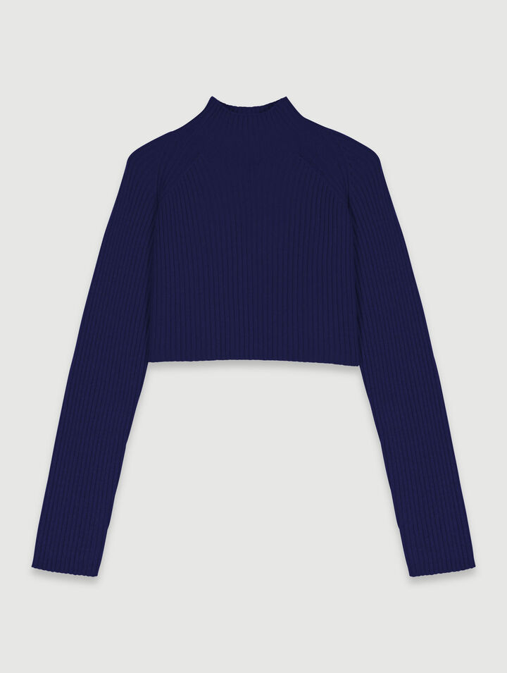 Abito corto in maglia 2 in 1