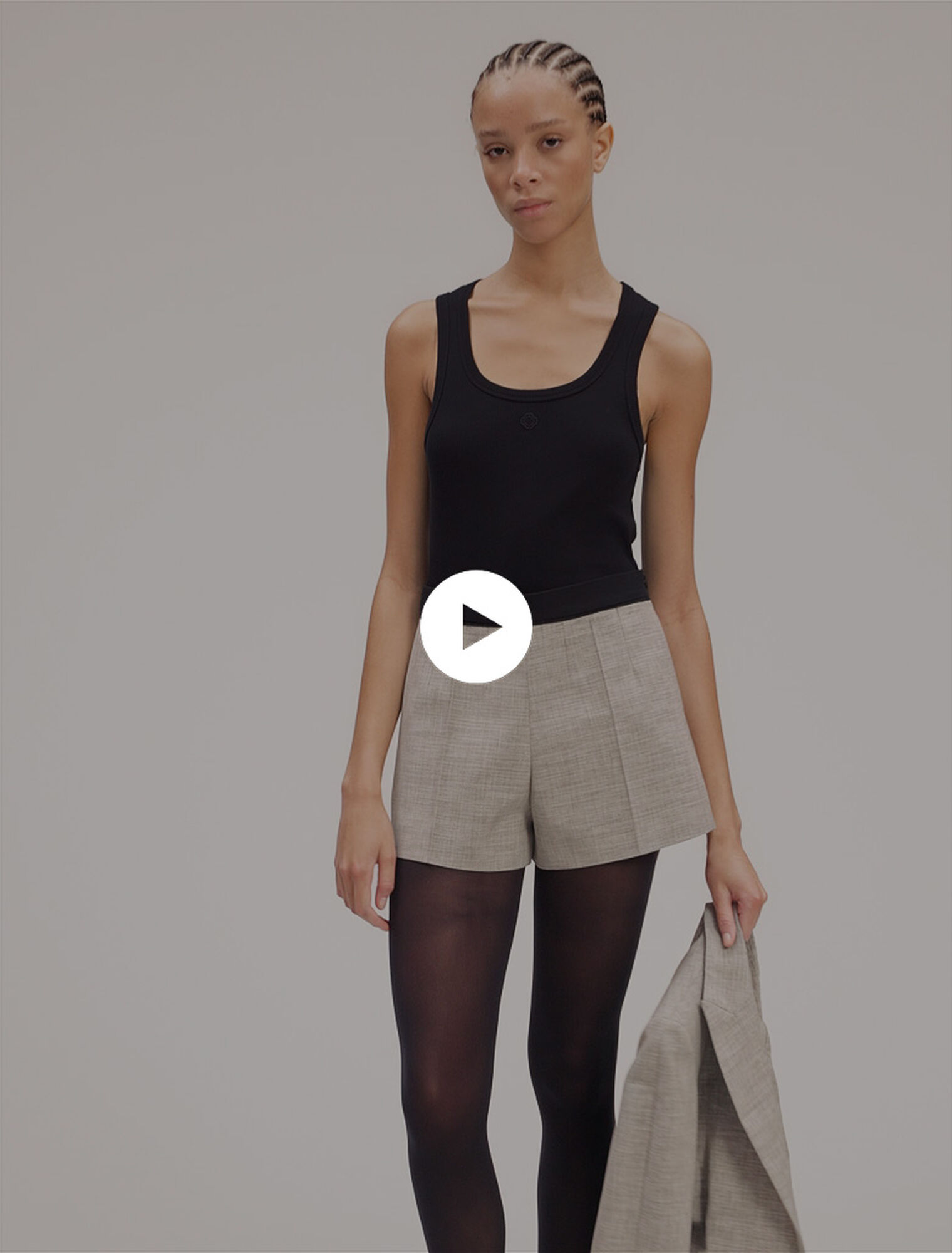 Shorts da tailleur con pinces