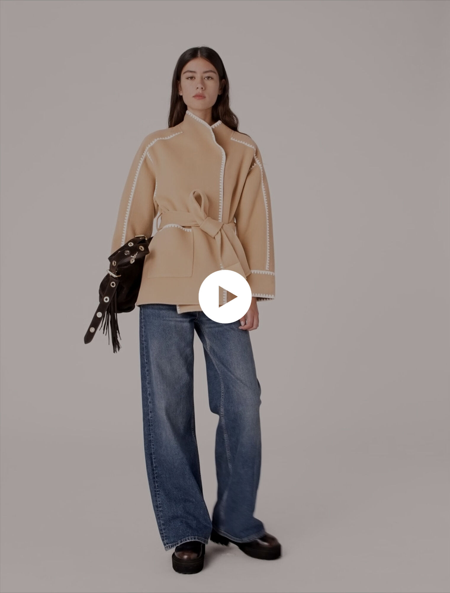 Cappotto corto double face