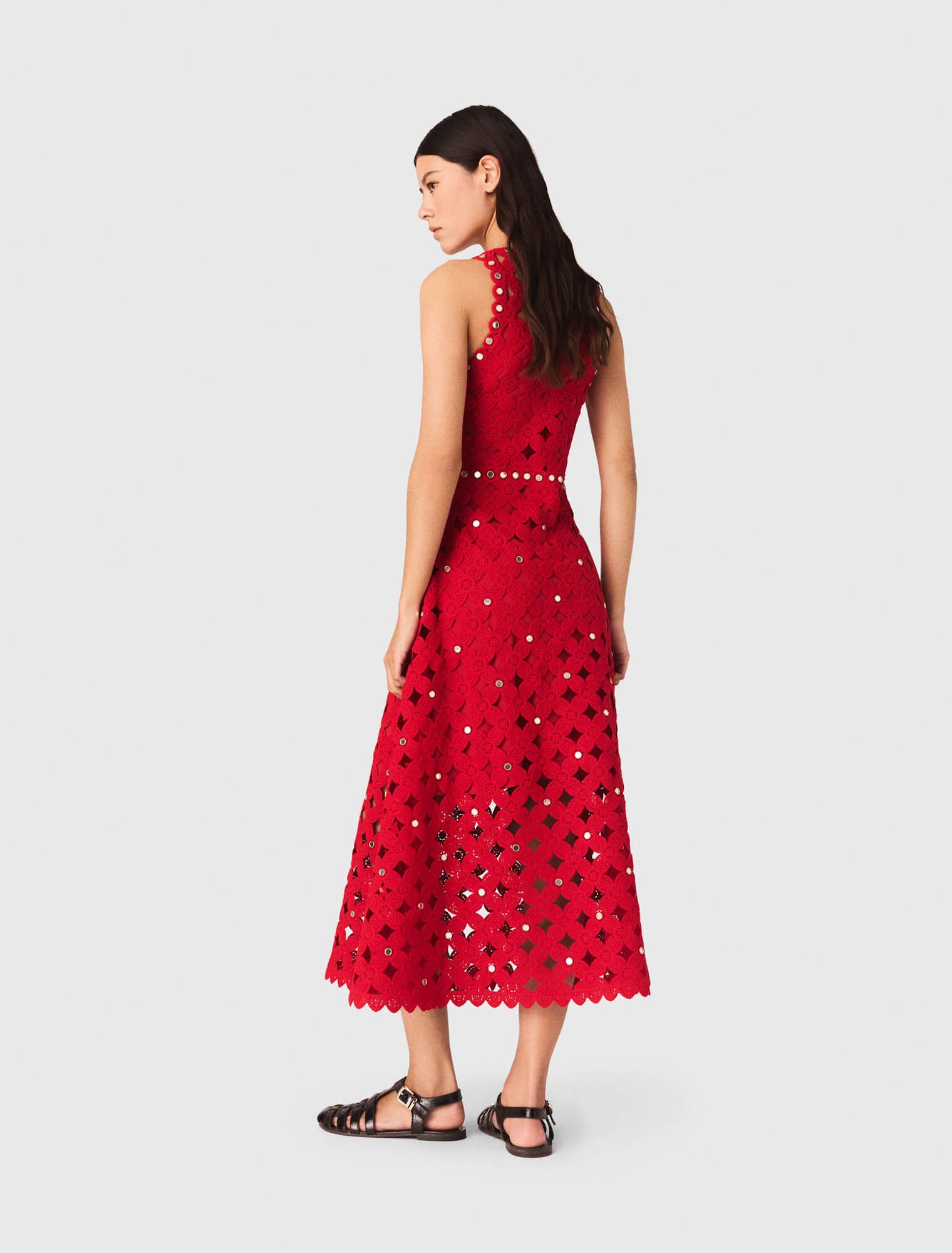 Abito in crochet con specchietti