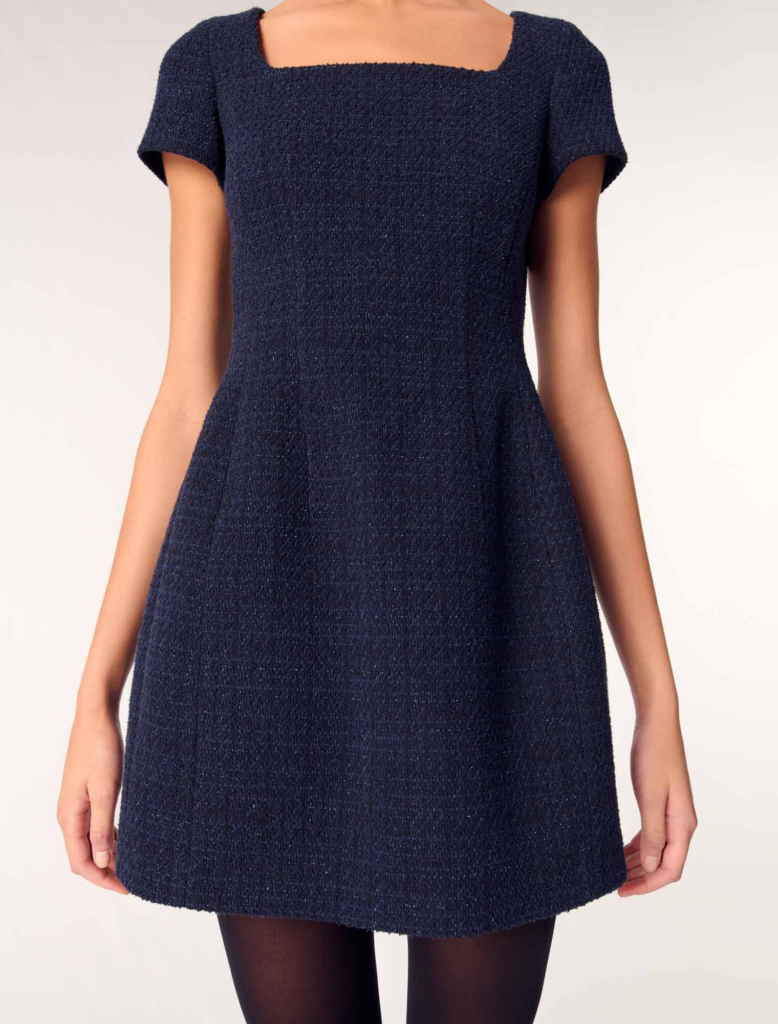 Abito corto in tweed