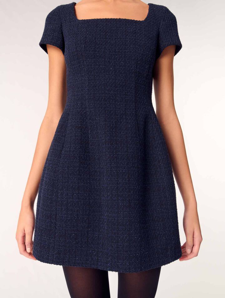 Abito corto in tweed