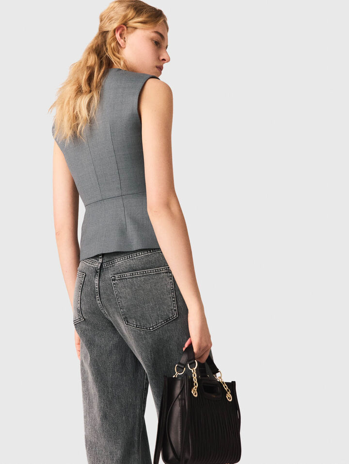 Panciotto con bottoni gioiello