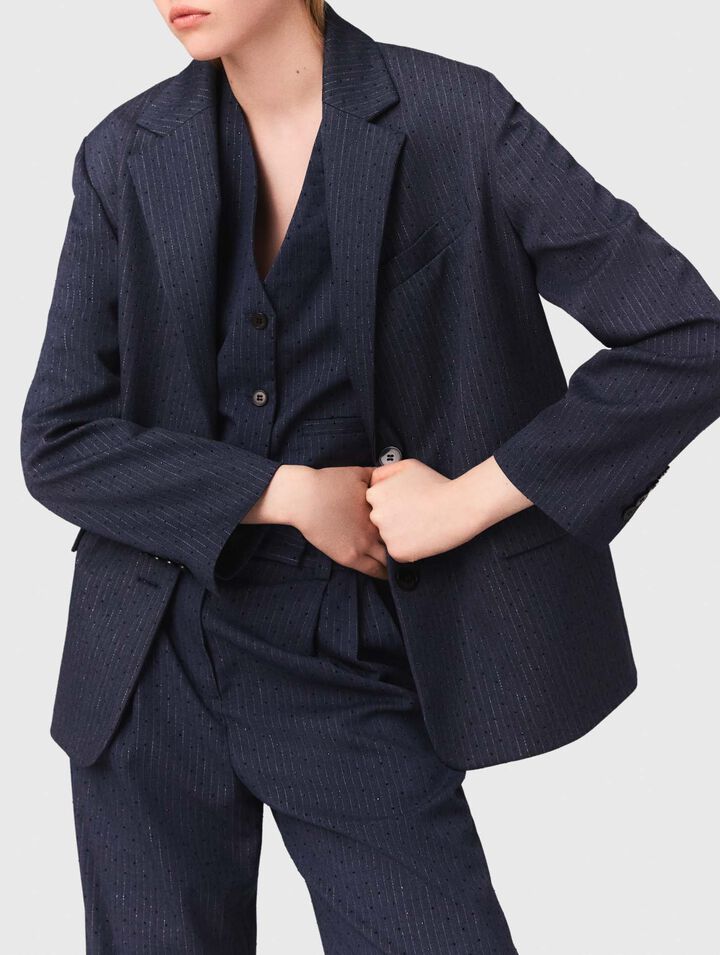 Giacca da tailleur con strass