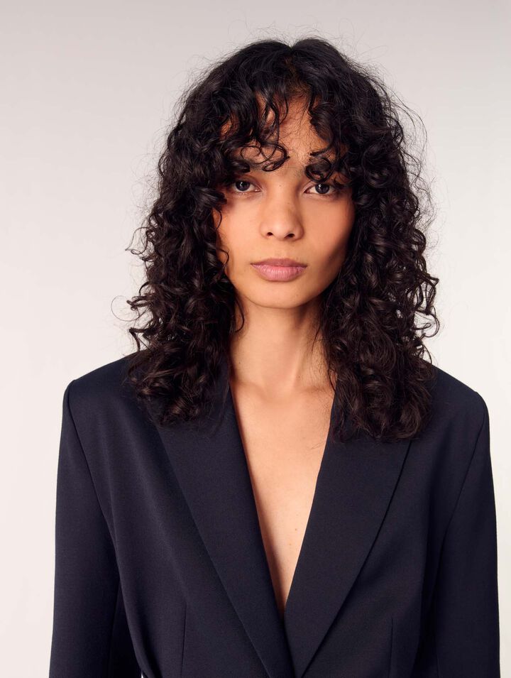 Giacca tailleur retro plissettato