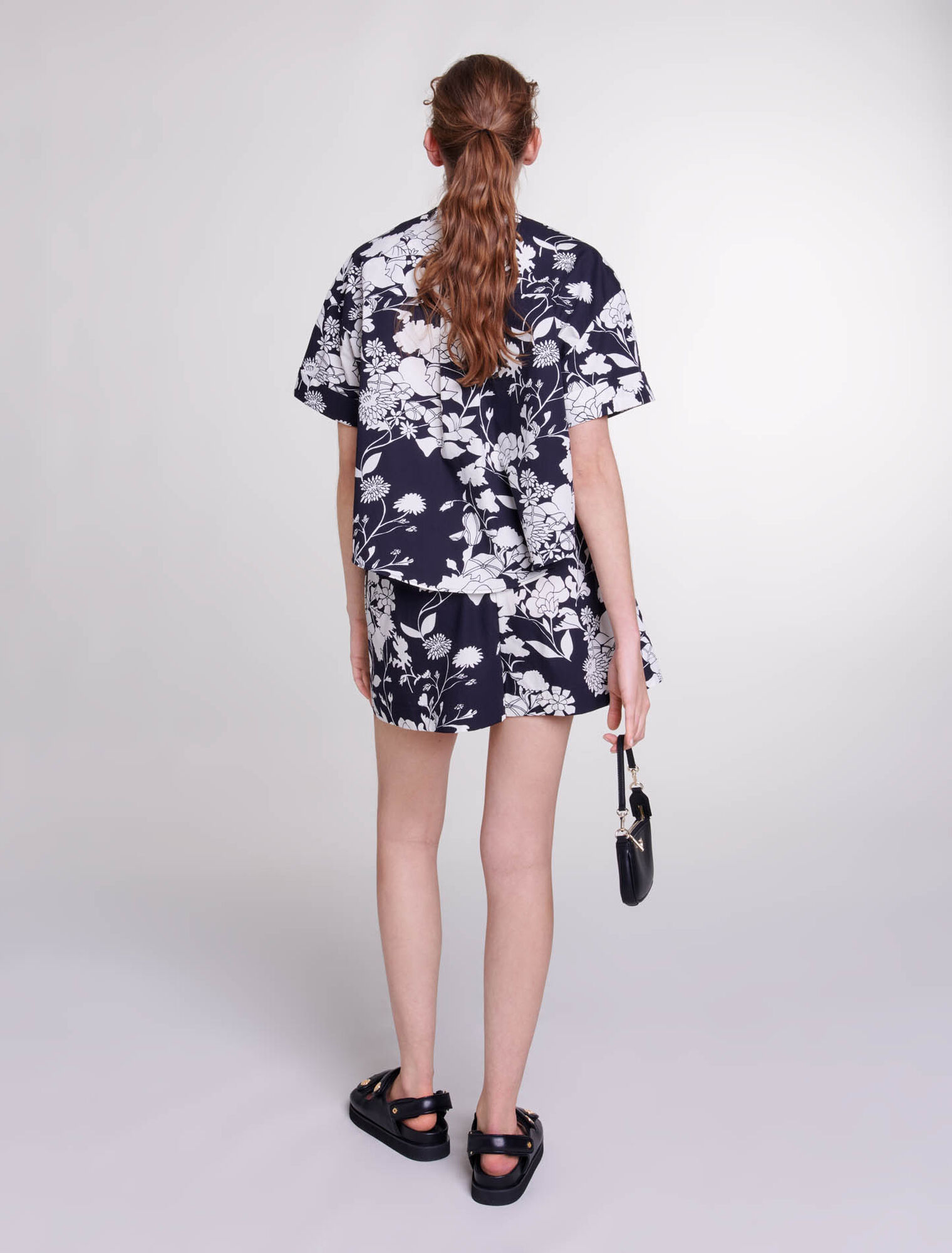 Camicia corta con stampa