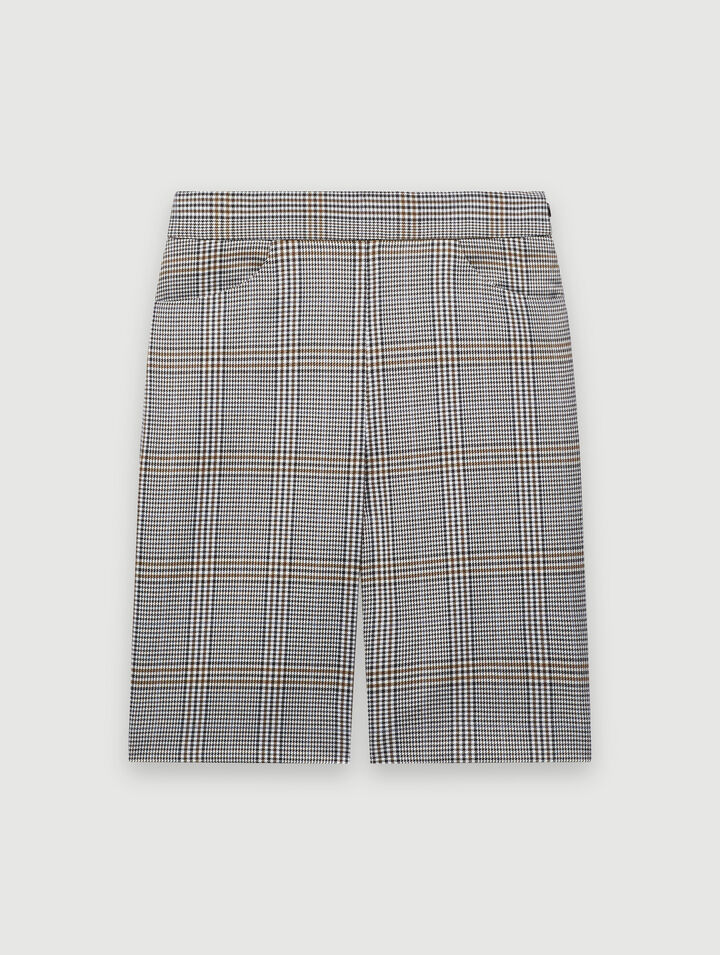 Pantaloncini biker a quadri