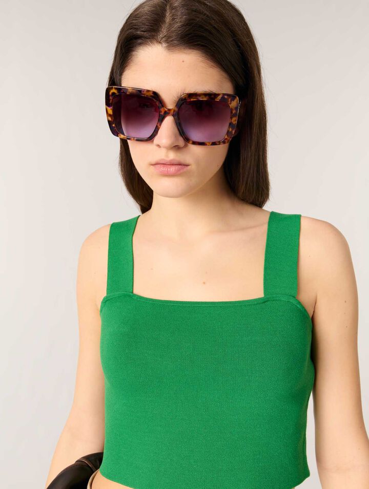 Crop top in maglia