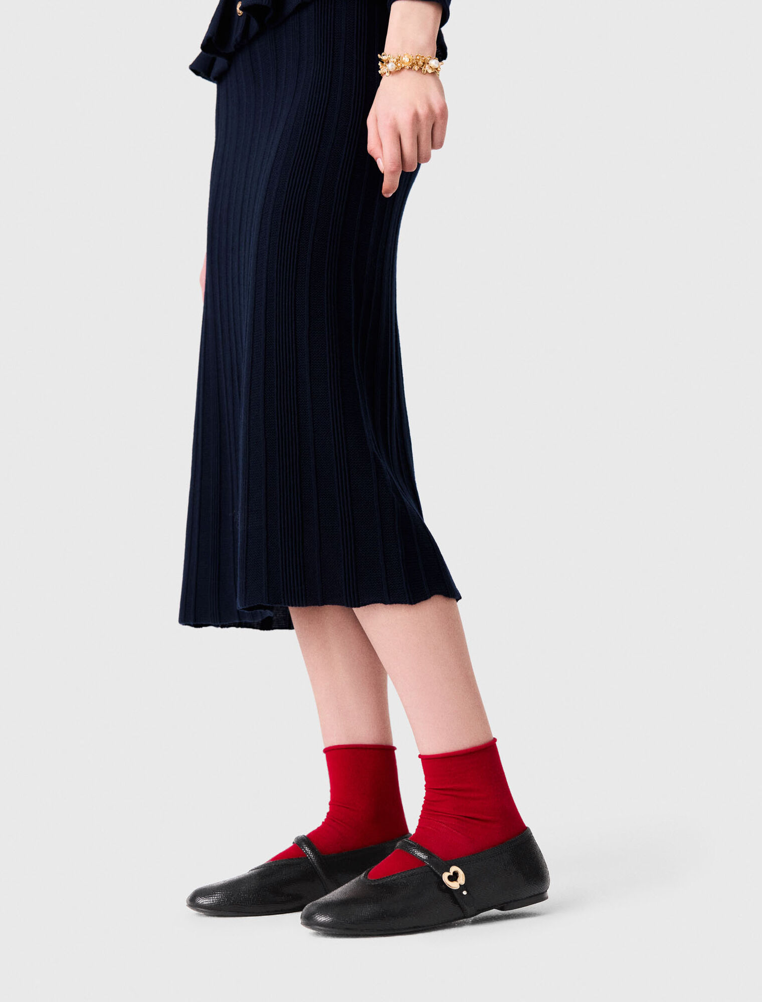 Ballerine in pelle goffrata