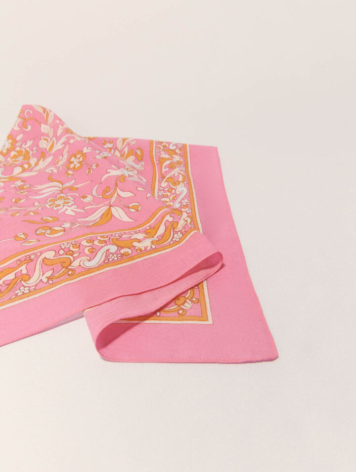 Foulard 65 x 65 stampa a fiori
