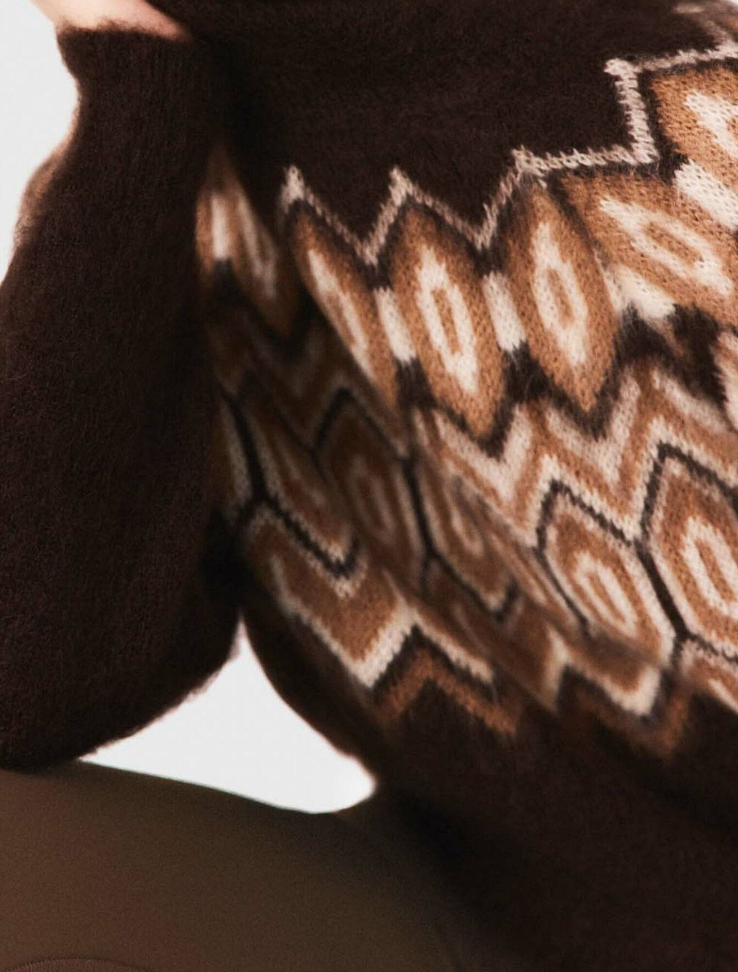 Maglione Fairisle a collo alto