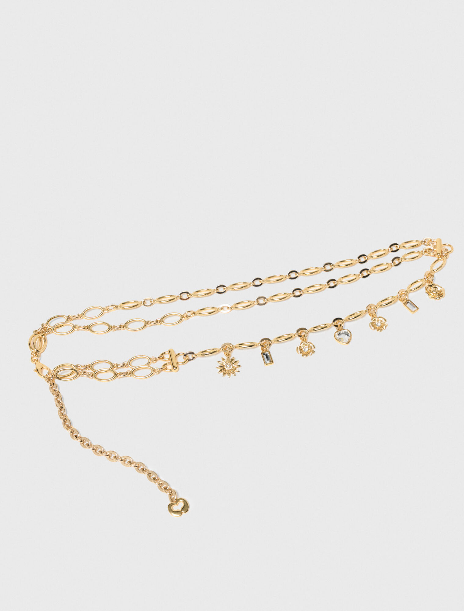 Cintura a doppia catena con charms