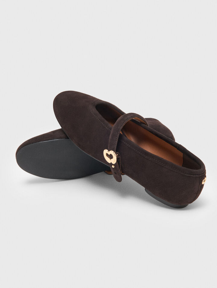 Ballerine in camoscio