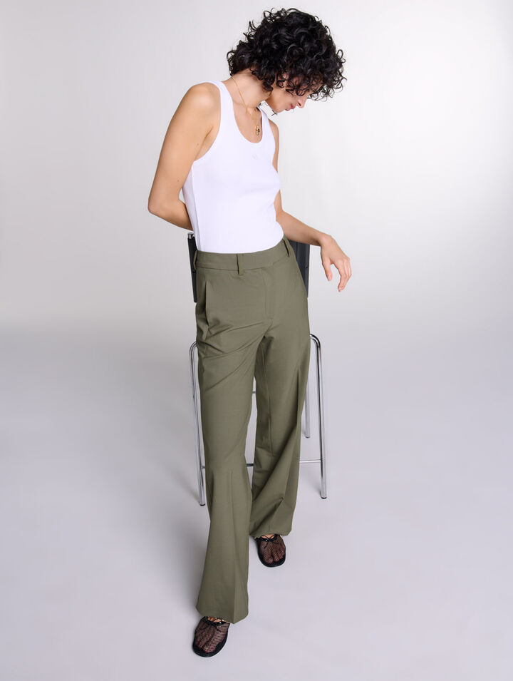 Pantaloni da tailleur gamba dritta