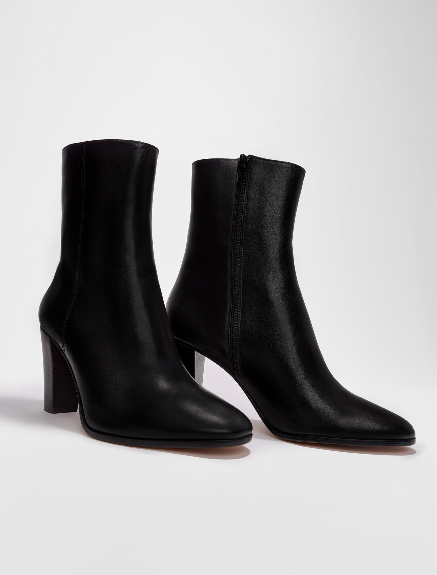 Stivaletto in pelle liscia