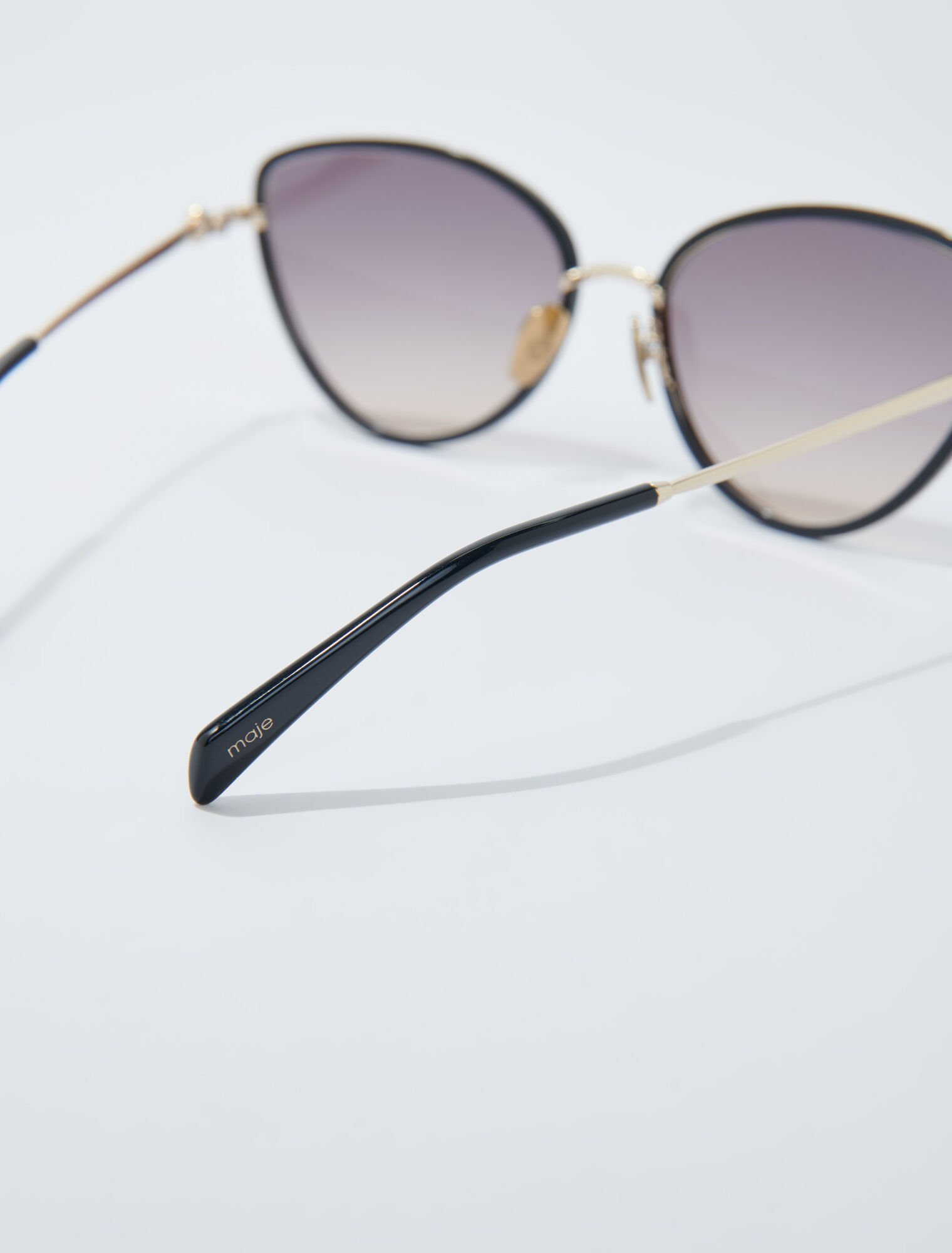 Occhiali tipo cat eye in metallo