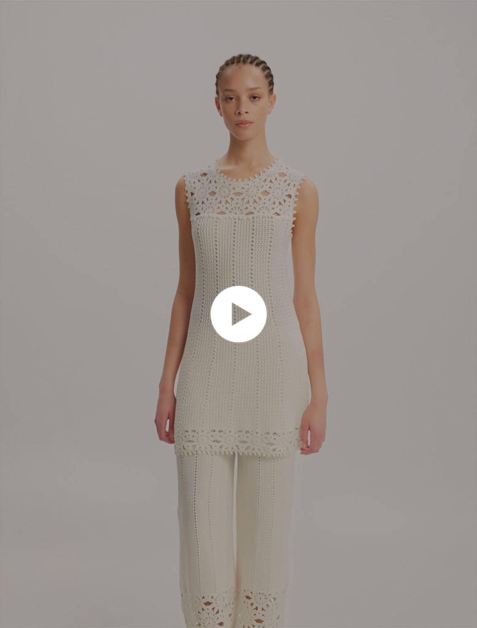 Abito corto in crochet