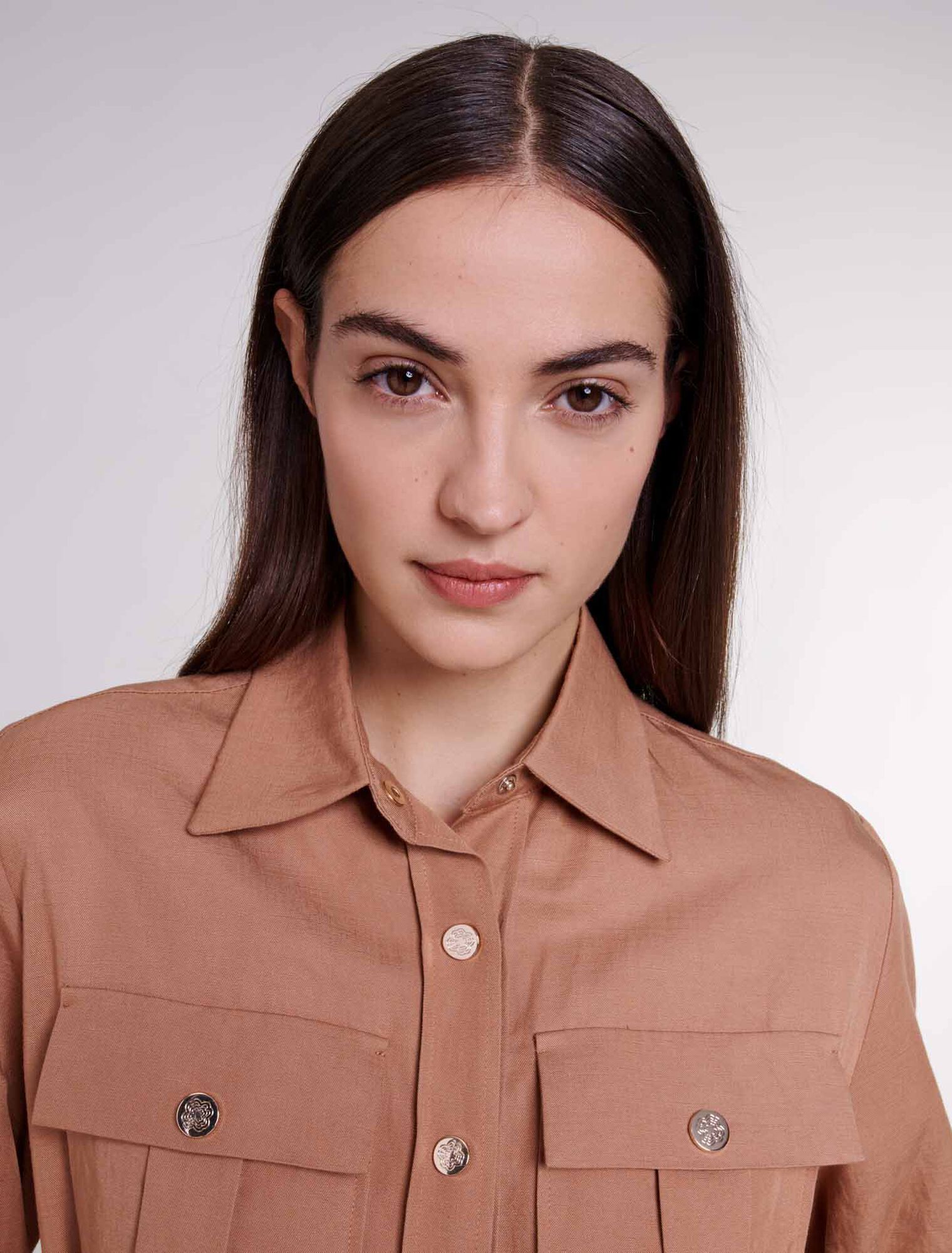 Tuta jumpsuit in misto lino