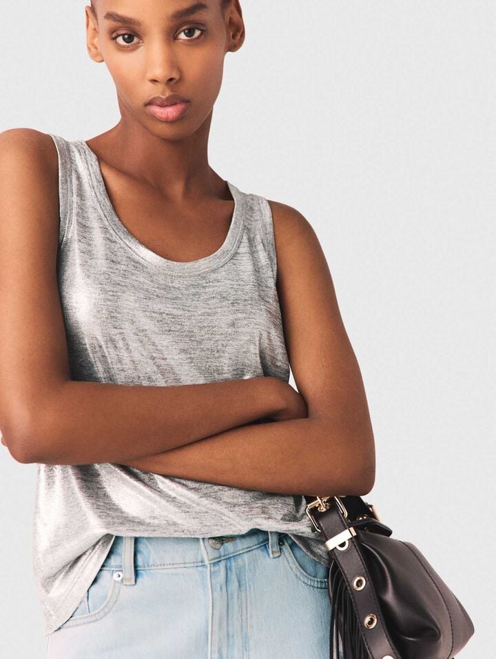 Canottiera metallizzata