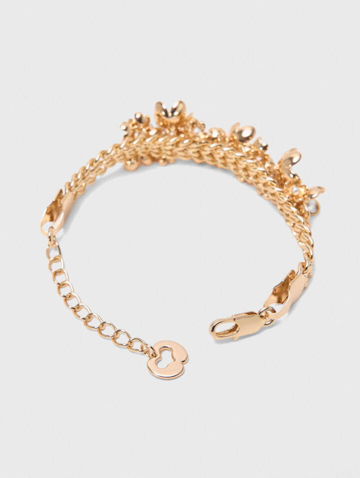 Bracciale asimmetrico catena larga