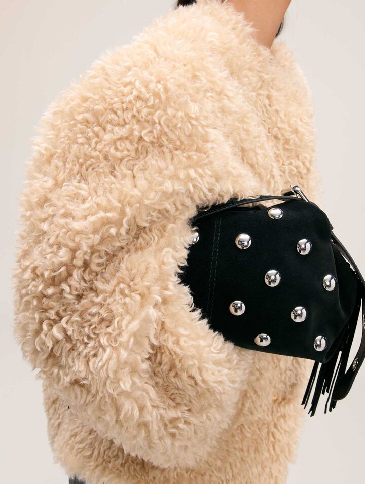 Cappotto corto in ecopelliccia