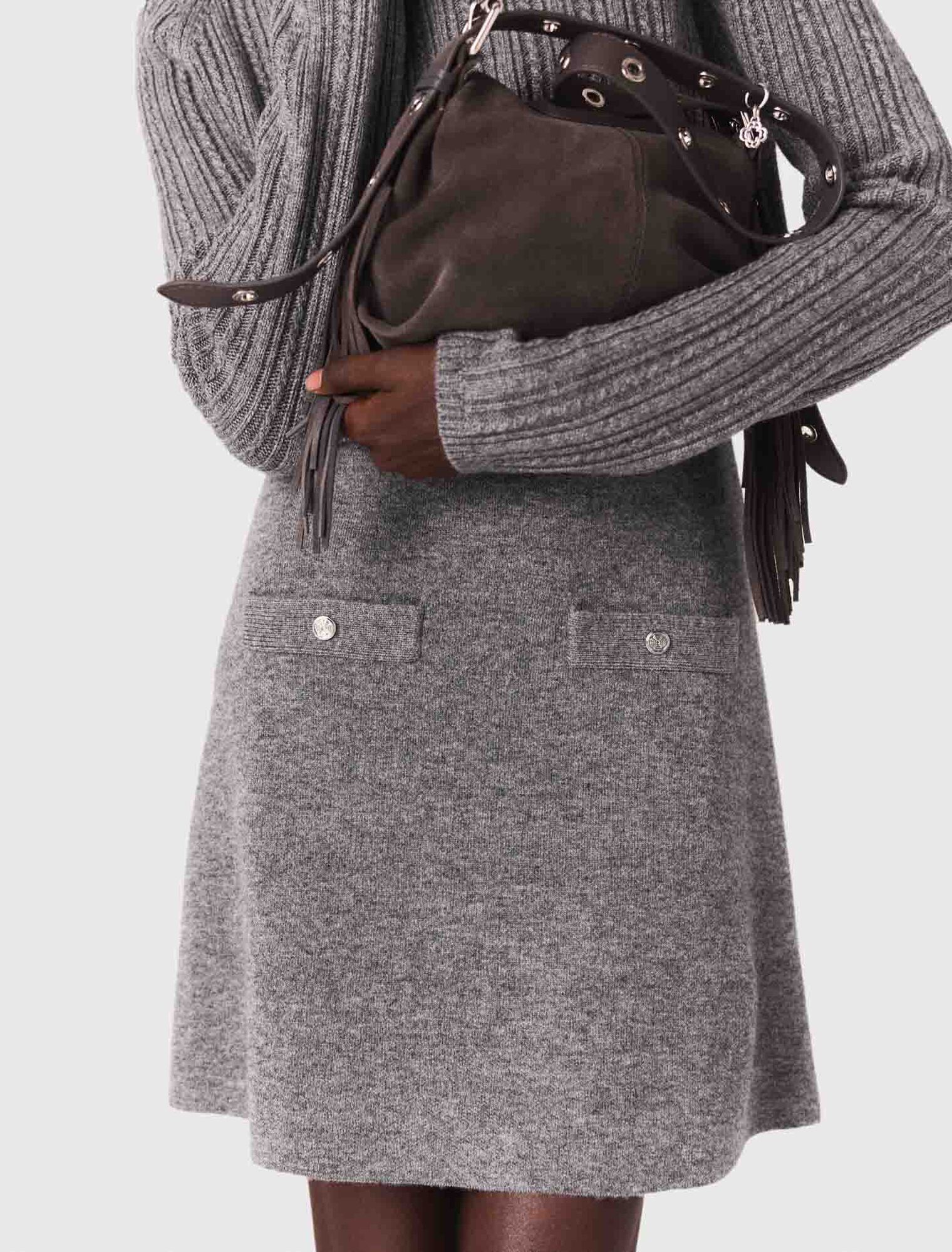 Abito in maglia con pull removibile