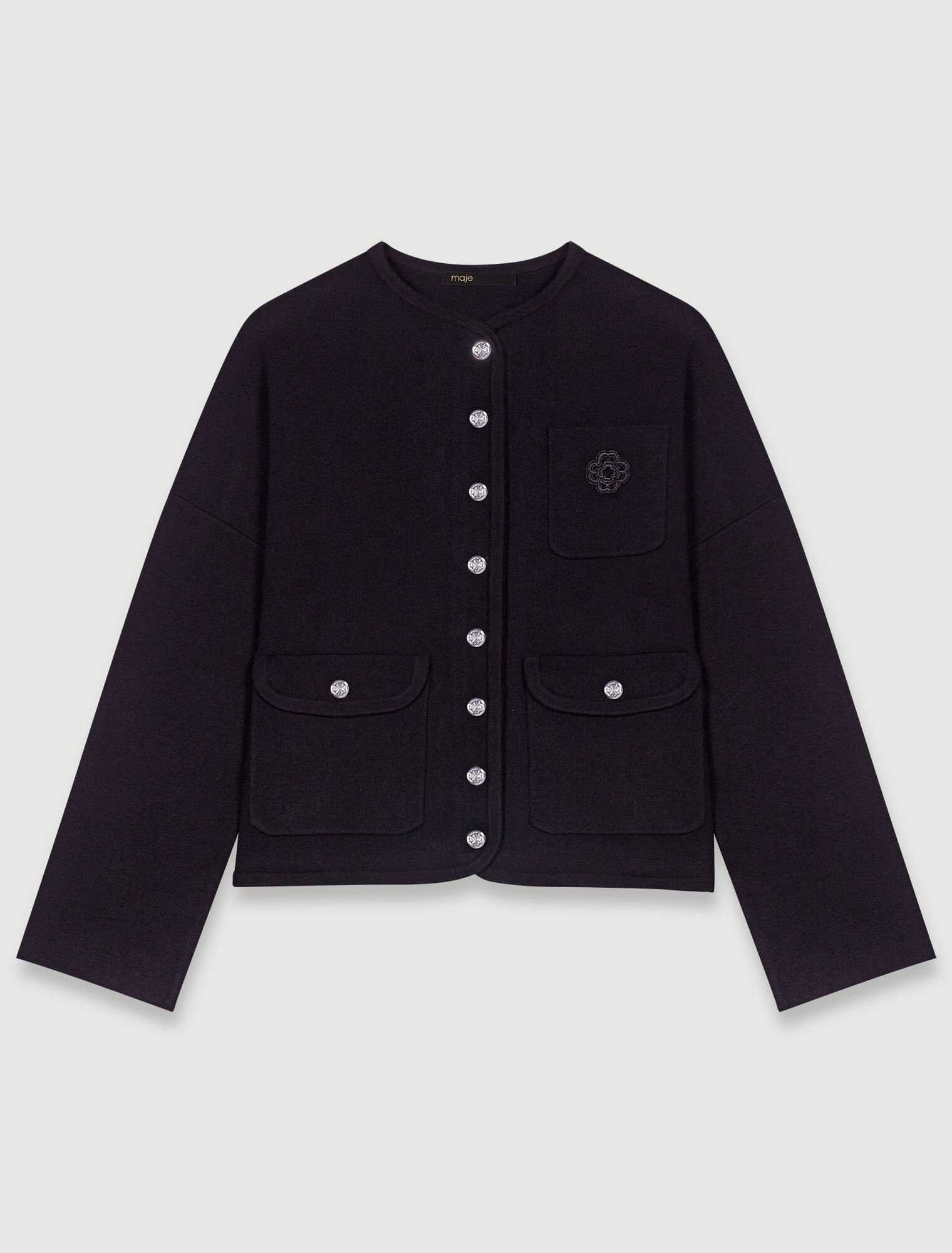 Cardigan corto in maglia